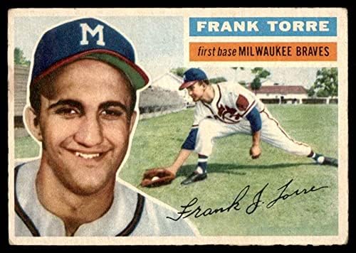 1956 Topps 172 Gry Frank Torre Milwaukee Braves VG/Ex Braves