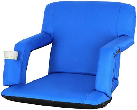 כיסא מושב אצטדיון נייד מושב שכיבה מושב כחול עם 5 עמדות שונות