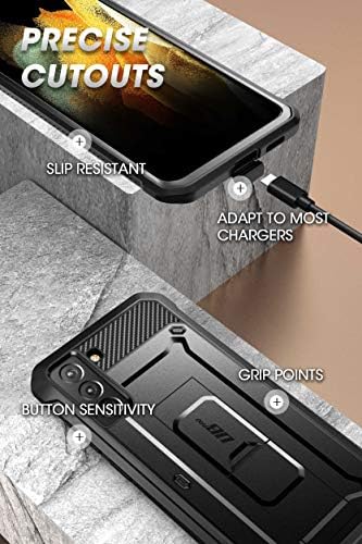 Supcase Ubpro Series Case עבור Galaxy S21+ Plus 5G, שכבה מלאה של גוף מלא נרתיק מחוספס ומארז קיקסטנד ללא מגן