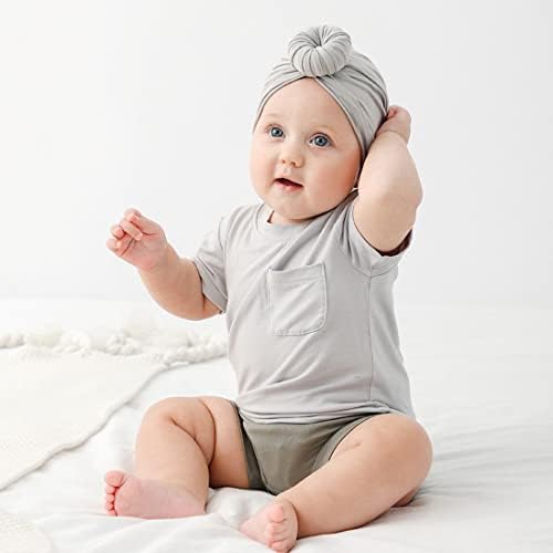 בגדי תינוקות של סוזל בנים סט פעוט תינוקת קיץ 2 חלקים שרוול קצר ומכנסים לבגדי משחק