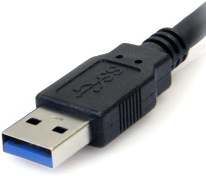 Startech.com 1 ft / 30 סמ Superspeed USB 3.0 כבל A ל- B - USB 3 A עד USB 3 B, כחול