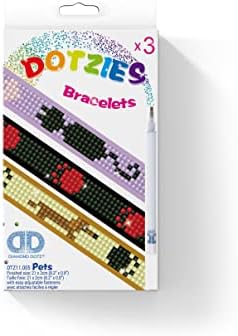 Diamond Dot Kitz Dotzies צמידי חיות מחמד 3PC