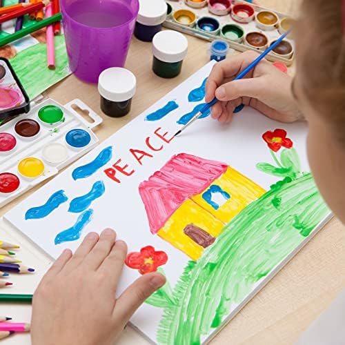 60 גיליונות בצבעי מים נייר לבן קר עיתונות נייר חבילה עבור ילד ילד בצבעי מים ציור תלמיד אמן