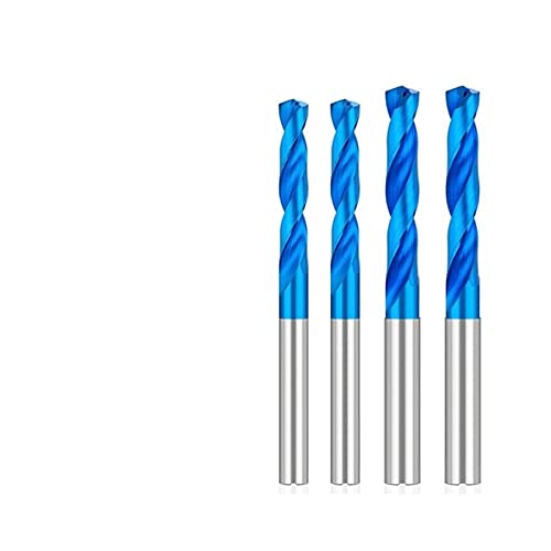 קידוח סיביות 5D 3.3-9.5 ממ טונגסטן פלדה קרביד קידוח תרגילים מצופים כחולים למכונת עבודה מתכתית 1 יח '