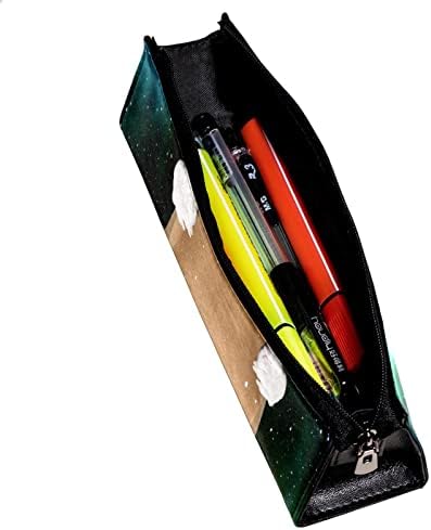 מארז עיפרון Guerotkr, כיס עפרון, מארז עט, כיס עט, כיס עיפרון קטן, כוכבים ירוק כלב
