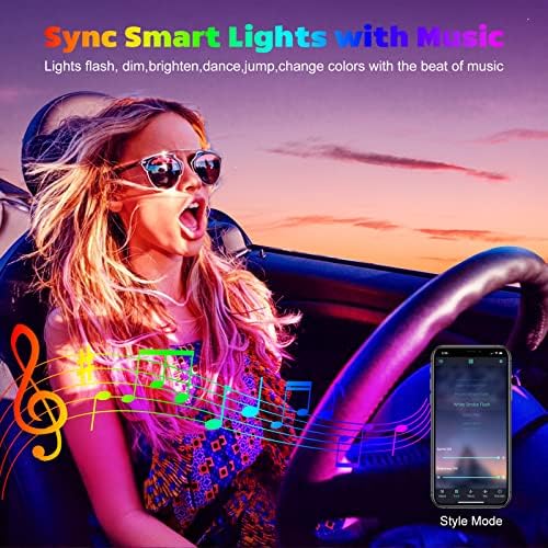 אורות לד לאורות פנים לרכב, אורות לד לרכב סביבת מוסיקה ססגונית, אורות רכב פנימיים עם בקר אפליקציה ושלט רחוק,