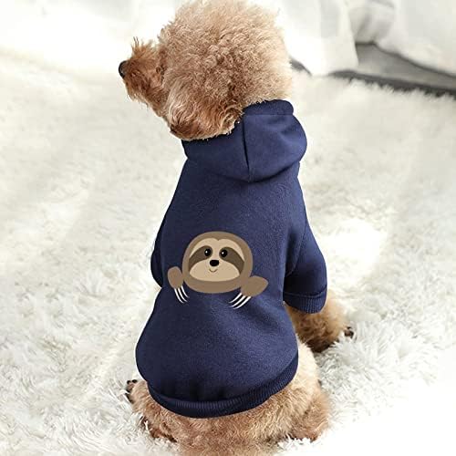 קפוצ'ונים חמודים של חיות מחמד חמודים סוודר כלבים חמים רכים חליפות חיית מחמד מודפסות עם כובעים