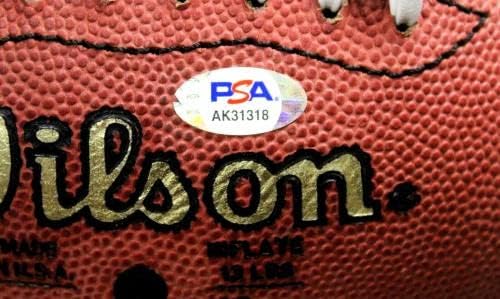 Kenny Ken Stabler חתימה על NFL כדורגל עור רשמי DNA - כדורגל חתימה