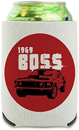 פורד מוסטנג 1969 בוס יכול להתקרר - לשתות שרוול חיבוק מבודד מתקפל - מחזיק מבודד משקאות
