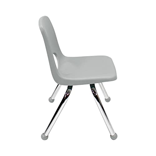 שותפים ישירים במפעל 10359-ל ג 12 כיסא ערימת בית ספר, מושב תלמיד לערום עם רגלי פלדה כרום וכדור מחליק