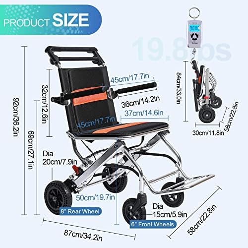 כסאות גלגלים למבוגרים מתקפל ידני כיסא גלגלים הנעה עצמית כסאות גלגלים הליכונים קל משקל תחבורה כיסא גלגלים