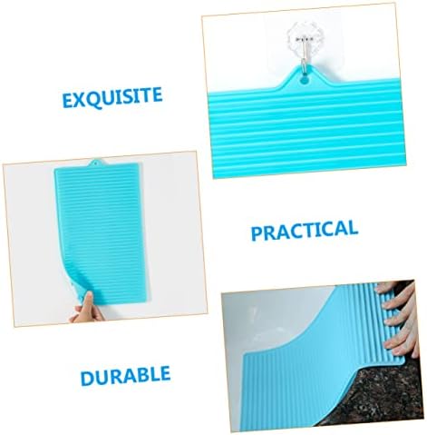 קבילוק3 יחידות שמיים-כחול לוחות כביסה סיליקון עבור כביסה תחתונים לשטוף בית נייד החלקה יד עם כביסה