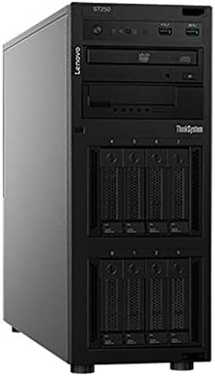 Lenovo ThinkSystem St250 Server Tower כולל Intel Xeon 3.3GHz CPU, 32GB DDR4 2666MHz RAM, 8TB HDD Storage,