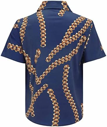 BMISEGM אנשי קיץ חולצות טי נאה רזה מתאימות לאישיות עסקית הדפס אופנה הדפסה קצרה של חולצת צווארון עבור חולצת צווארון