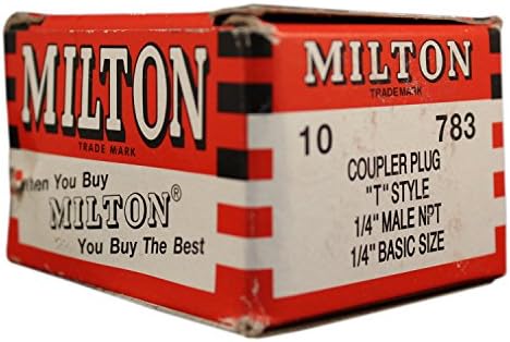 MILTON 783 1/4 MNPT T STYLE PLUG - תיבה של 10
