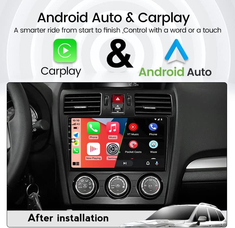 סטריאו רדיו לרכב לסובארו פורסטר WRX Impreza 2013-2015, Biorunn Android 11 9 אינץ '8 Core Car GPS GP