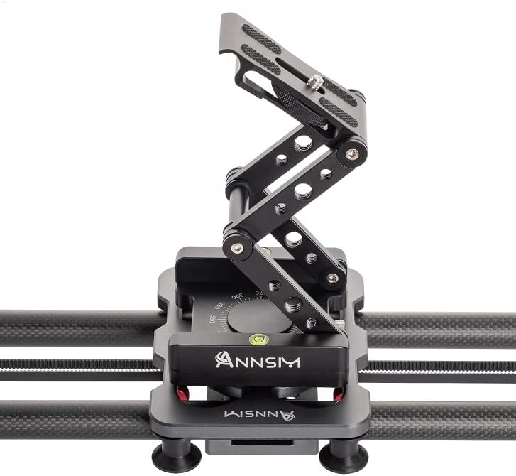 ANNSM 16 אינץ '/40 סמ שולחן מיני מצלמת וידאו מוטות סיבי פחמן מוטות רכבת תואמים Z FLES