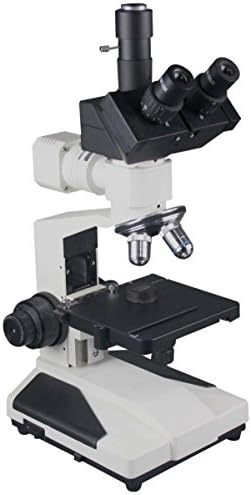 מיקרוסקופ מטלורגי טרינוקולרי באיכות מקצועית פי 1200 מצלמה 1.3 מגה פיקסל