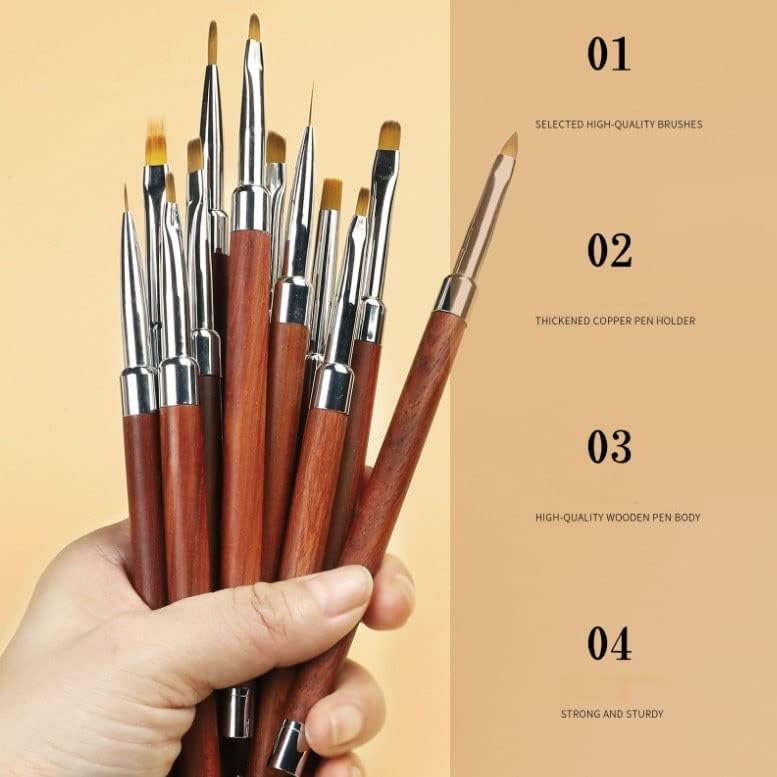 ג 'ל נייל אמנות עיצוב 3 ד ג' ל פולני מניקור-דק קו ציור עט מנקדים ציור מגולף מברשת עט כלים