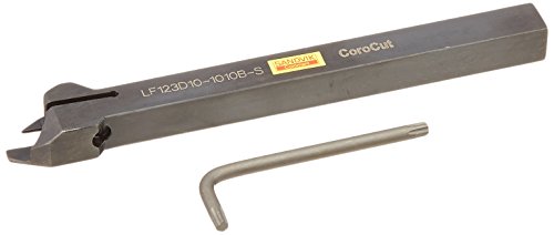 Sandvik Coromant LF123D10-1010B-S Corocut Corocut 1-2 כלי SHANK למחזיק פרידה ולחריץ, 0.51 עומק חיתוך מקסימלי