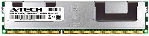 זיכרון זיכרון A -Tech 16GB עבור Dell PowerEdge R710 - DDR3 1066MHz PC3-8500 ECC רשום RDIMM 4RX4 1.5V -