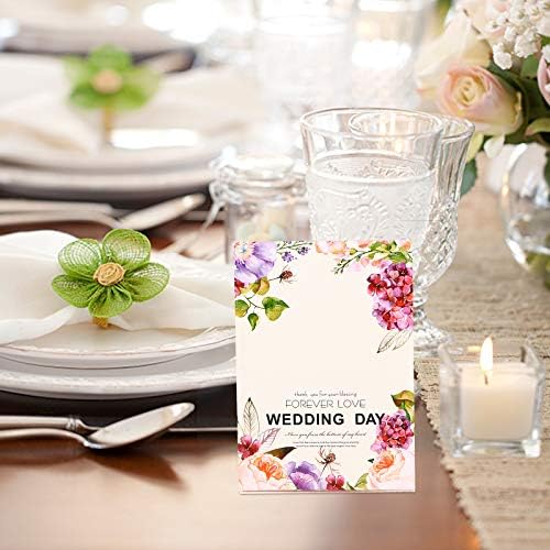 10 יחידות כרטיסי שולחן יצירתי הדפסת פרחים כרטיסי שם כרטיסים למסיבת חתונה למסיבת חתונה לקישוטים לבית/קיר/חדר