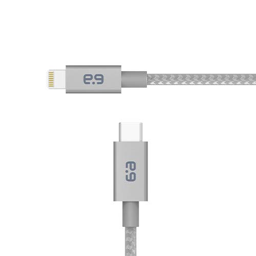 Puregear USB C לכבל ברק, קלוע Apple MFI מוסמך טעינה נתוני סנכרון כבל תמיכה בתמיכה במשלוח חשמל וסוג C מטענים