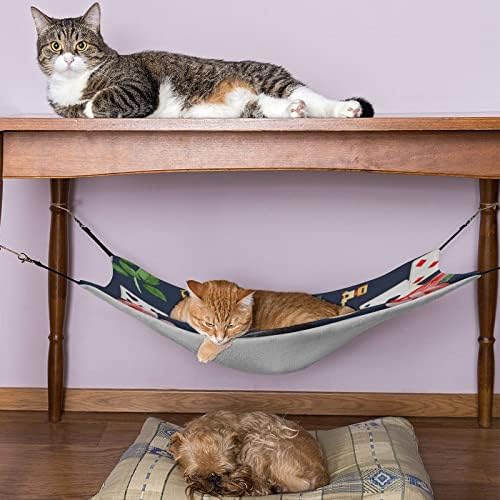 חתול כלוב ערסל קלפי לחיות מחמד נדנדה מיטת מתאים כלוב כיסא רכב מקורה חיצוני 16.9איקס 13