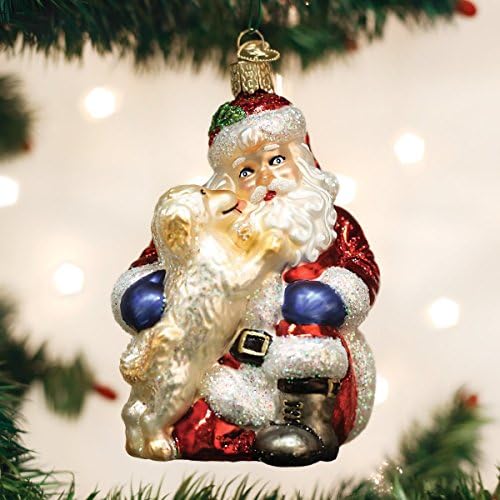 ישן עולם חג המולד קישוטי סנטה גור אהבת זכוכית מנופחת קישוטי חג המולד עץ