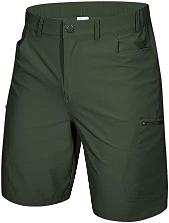 מכנסי טיול של Poliva לגברים מהיר מטען יבש גולף נסיעות מכנסיים קצרים מזדמנים עמידים במים קלים 7.5 9.5