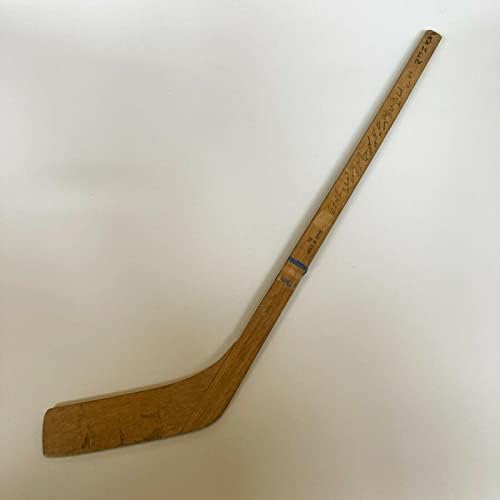 1972-73 מונטריאול קנדינס חתום מיני הוקי מקל 24 SIGS 11 היכל הפאמרים - מקלות NHL עם חתימה