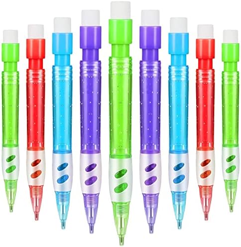 עפרונות מכניים מגוונים מגוון עפרונות מכניים 0.7 ממ עפרונות אוטומטיים עם מיני מחקים מיני עטים ציוד