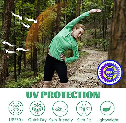 Costdyne נשים UPF 50+ חולצות UV הגנה על שרוול ארוך משקל קל יבש