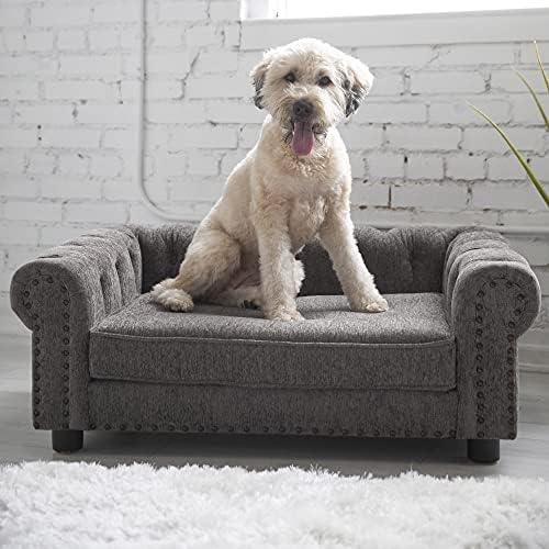 Petmate La-Z-Boy Newton Sofa מיטת כלבים גדולה, 40X27 אינץ ', גרפיט