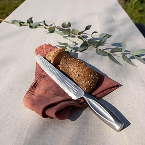 לחם סכין עבור תוצרת בית לחם מונקו + שף סכין-נירוסטה חיתוך סכין צרפתית לחם-אולטרה חד מקצועי עמיד מטבח סכין