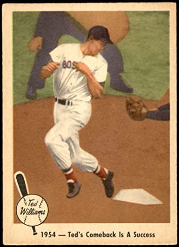 1959 Fleer 53 הצלחה של קאמבק טד וויליאמס בוסטון רד סוקס דיקן כרטיסים 5 - Ex Red Sox