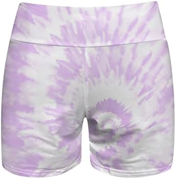 מכנסיים קצרים של Beuu להדפיס לנשים קיץ מזדמן, מכנסיים קצרים נוחים של נשים במותניים עם אימון חוף כיס