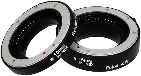 ערכת צינור מאקרו מאקרו-מאקרו אוטומטית של Fotodiox Pro עבור מערכת מצלמה ללא מראה של Sony E-Mount עם מיקוד אוטומטי