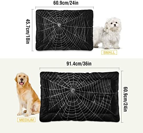 מחצלת מיטת כלבים של Mazeann מיטת חיות מחמד גדולה עכביש עכביש אינטרנט רחיץ אנטי להחליק כלב תחתון כלב מלא מלונה