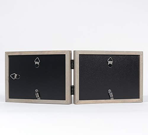 מסגרות לורנס 4x6 צירים מסגרת תמונה של גלריית עץ כפול אפור כפול, 6x4