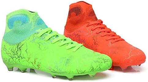 VV87 AG AG CLEATS של UNISEX מכשירים ספורט ספורט ללא החלקה ארוכים נעלי כדורגל כדורגל גבוהות לנוער