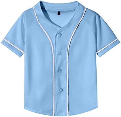 ילדים בייסבול ג ' רזי כפתור למטה מדים חולצות היפ הופ הברנש רגיל סופטבול פעיל חולצות עבור בני בנות