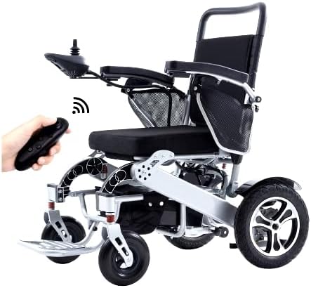 חשמלי מתקפל כיסא גלגלים עם אופציונלי שלט רחוק ממונע - קל משקל אלומיניום סגסוגת מסגרת-להעביר אותו 9000