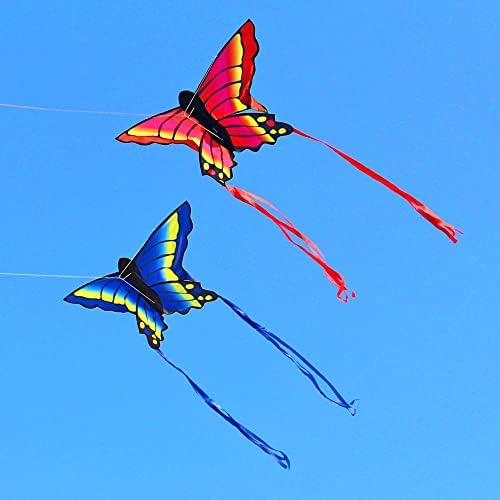 עפיפון Hengda לילדים ומבוגרים עפיפון פרפר צבעוני מדהים למשחקים חיצוניים ופעילויות עפיפון קו יחיד עם