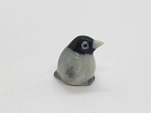 Witnystore ½ צלמיות פינגווין תינוקות קטנטנות - אמנות בעלי חיים אספנות - ציפור מיניאטורה בעבודת יד ועיצוב