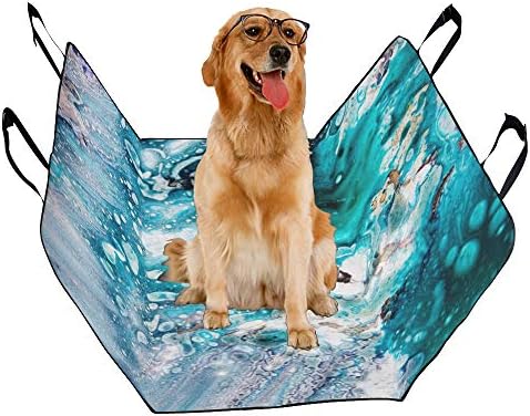 מותאם אישית שיש עיצוב סגנון אמנות מרקם הדפסת רכב מושב מכסה לכלבים עמיד למים החלקה עמיד רך לחיות