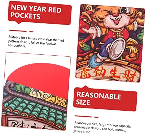 18 יחידות שנה של נמר אדום מעטפה סיני דקור חתונה טובה חתונה קישוט מזומנים אדום מעטפות סיני אדום מנות