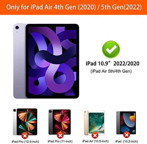 iPad Air 5th Gen 2022/Air 4th Gen 2020 מארז מגן, 10.9 אטום מים אטום למים הוכחת השלג הוכחת עפר כבד מחוספס