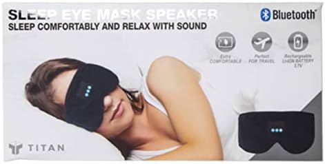 רמקול מסכת עיניים שינה, כבל טעינה של מיקרו USB בנוחות ולהירגע עם צליל מושלם למתנת נשים