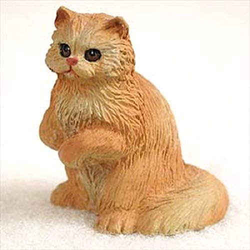 פסלון חתול מיניאטורי אדום פרסי
